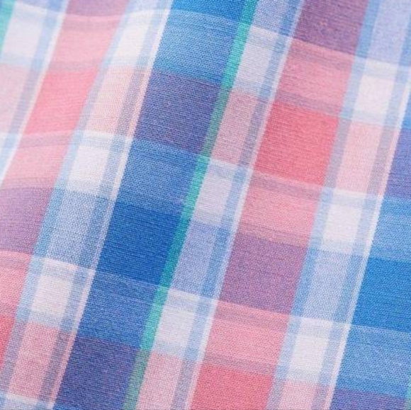 VINEYARD VINES Boys Whale Shirt Button Down  Classic Fit Check Poplin Shirt Sz 7 - Picture 6 of 6